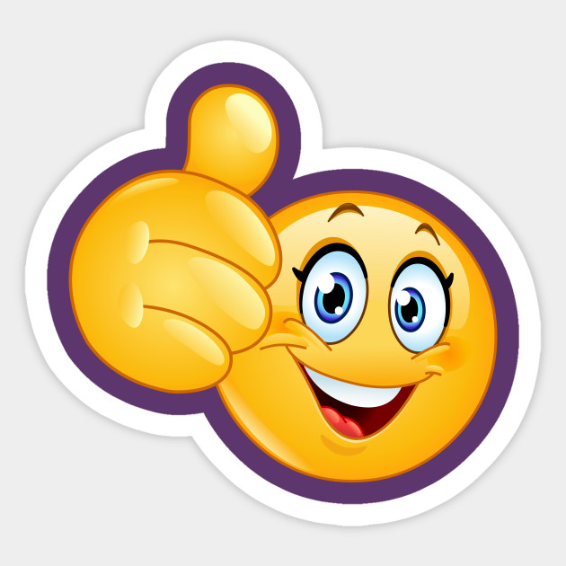 Thumb Up  Female emoticon Emoji  Sticker TeePublic